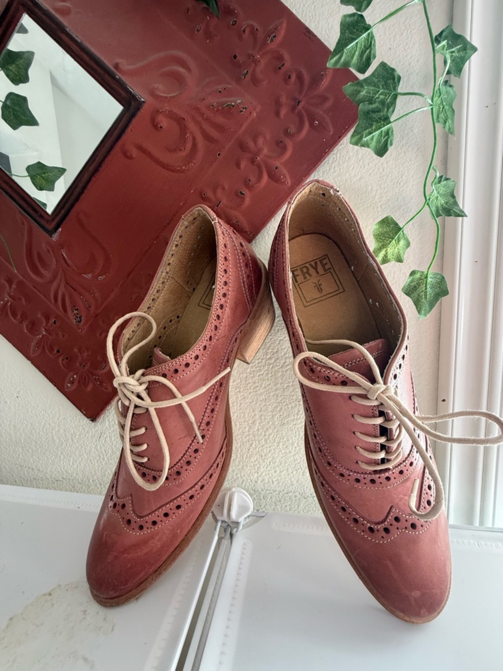 Frye Women’s Dusty Rose Brogue Oxfords